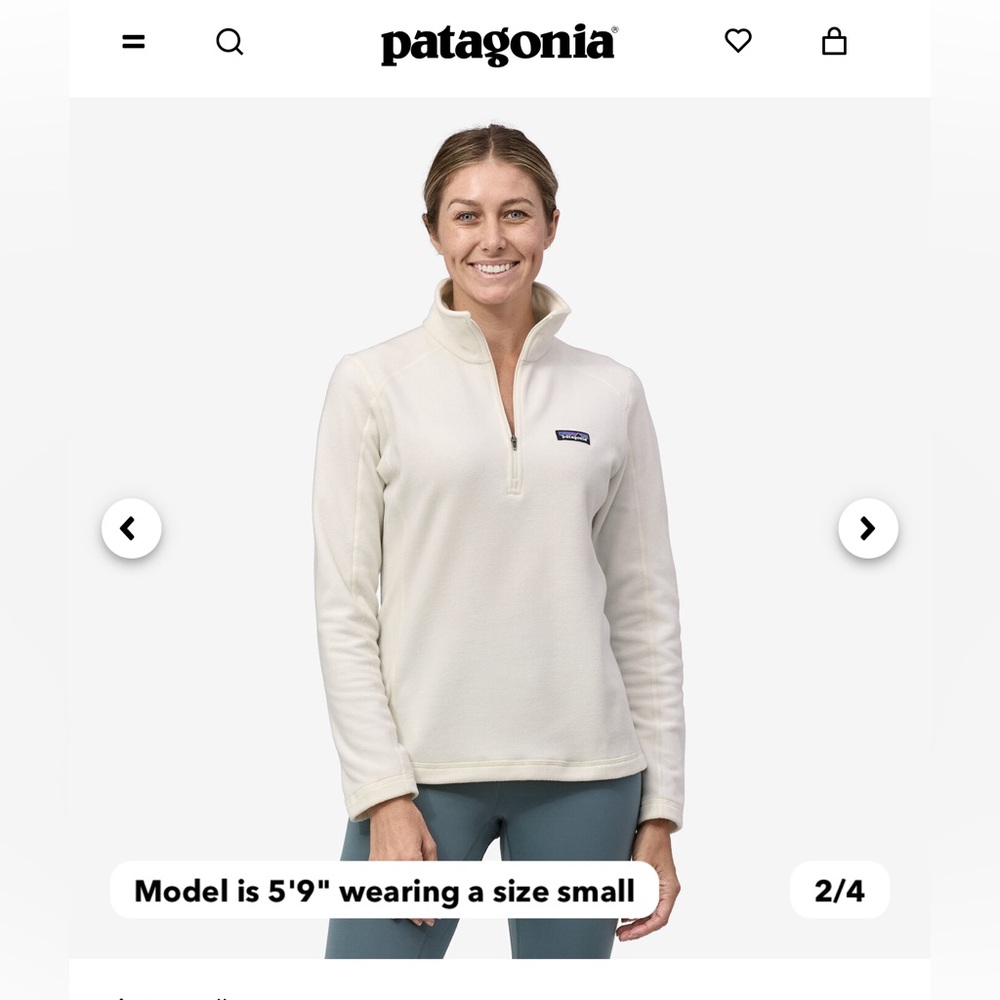 PATAGONIA Women's Micro D® 1/4-Zip Fleece - Picture 2 of 5